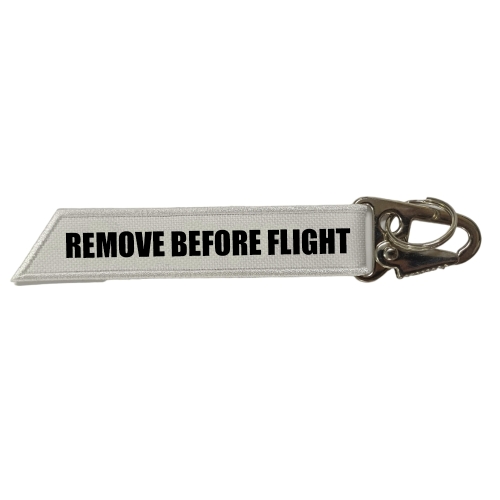 Chaveiro de tecido - Remove Before Flight-CHT02