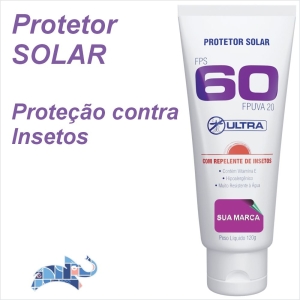 Protetor solar com REPELENTE FPS 60 ultra - 120ml
