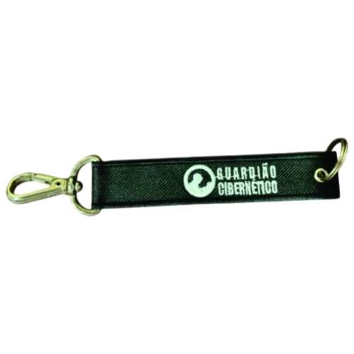 Chaveiro de tecido - Remove Before Flight - Com Mosquetinho e Argola-CHT09