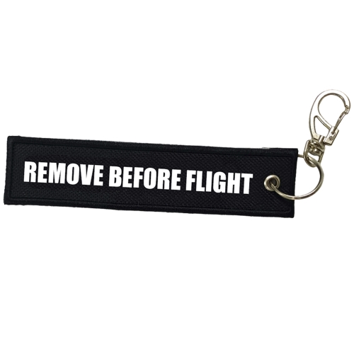 Chaveiro em Tecido - Remove Before Flight-CHT04