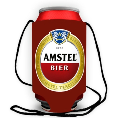 Porta lata com fundo e cordão em Neoprene-AFK-77066