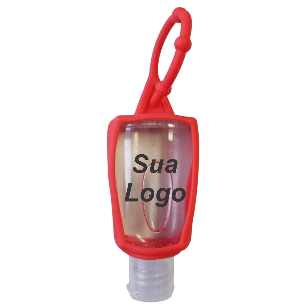 30ml - Álcool gel com alça de silicone