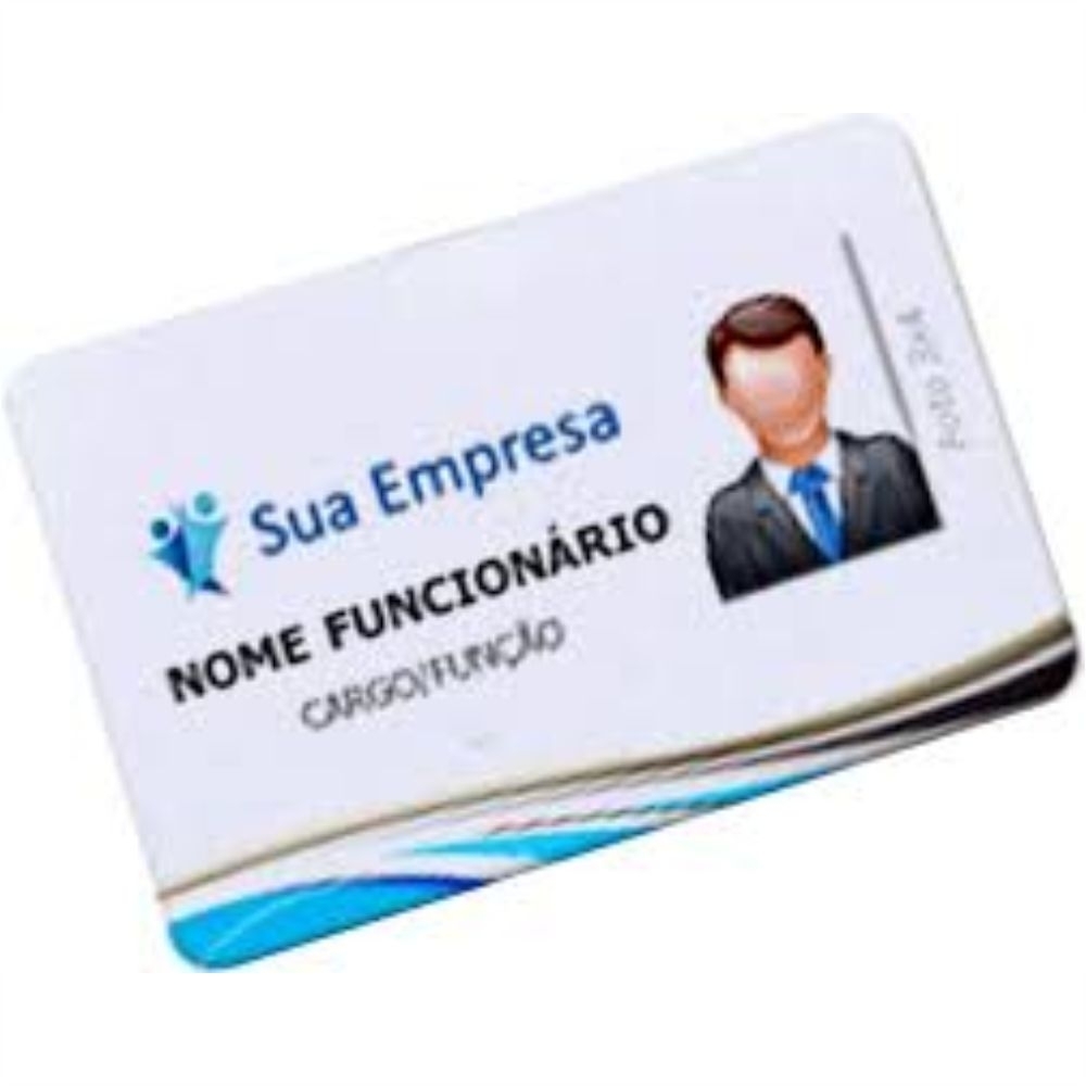 CRACHA DE IDENTIFICAÇÃO - PVC