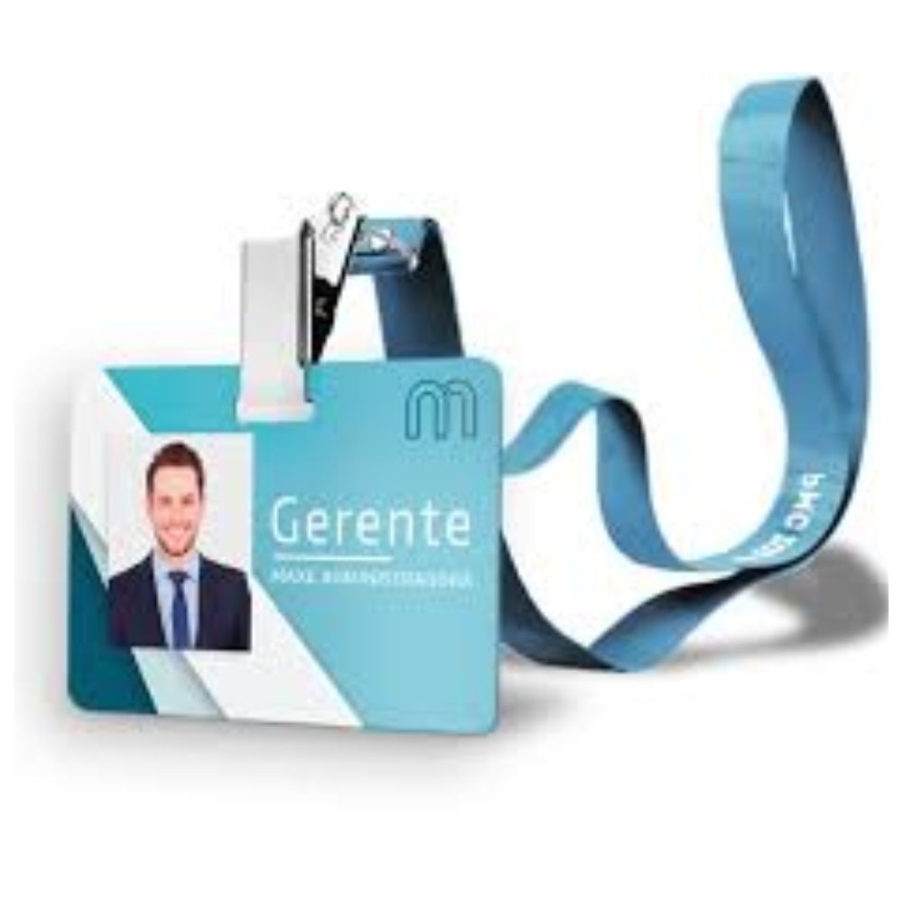 CRACHA DE IDENTIFICAÇÃO - PVC