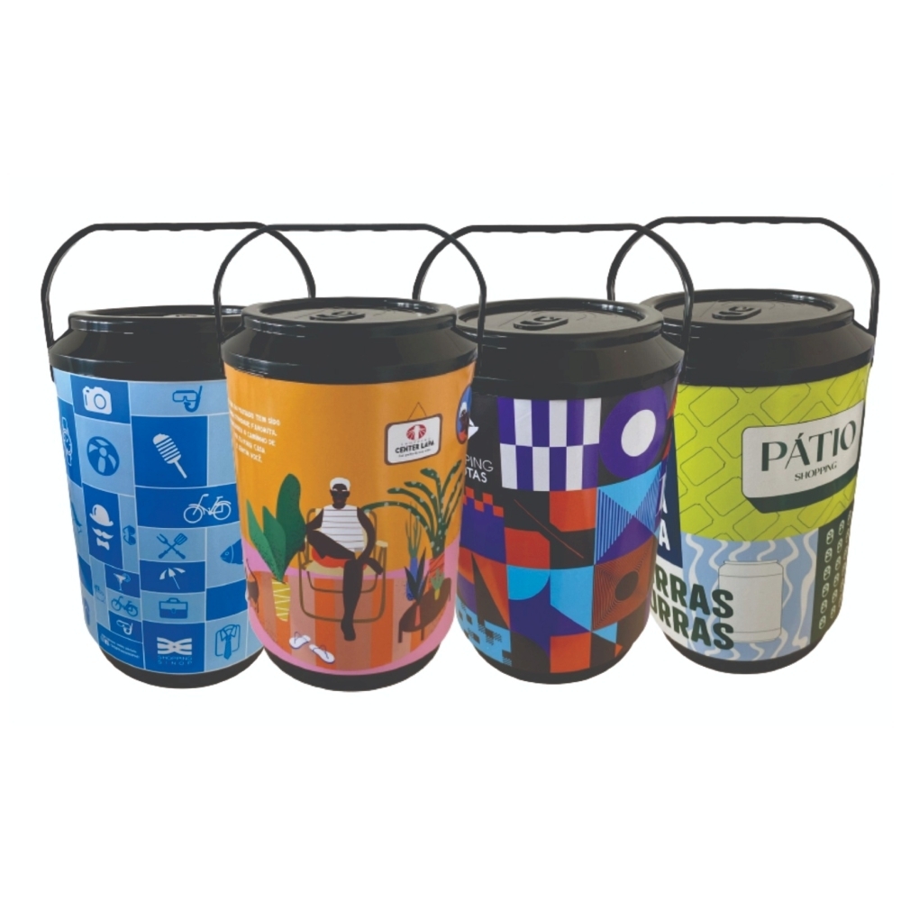 Cooler térmico produzido em PP com parede dupla ( mini cooler) 6 latas-CL1007