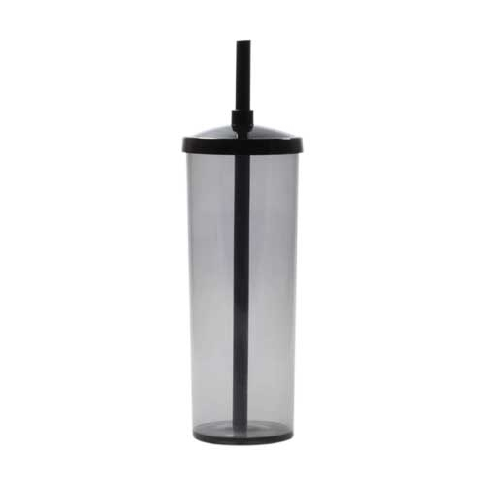 Copo Long Drink 330 ml com Tampa e Canudo