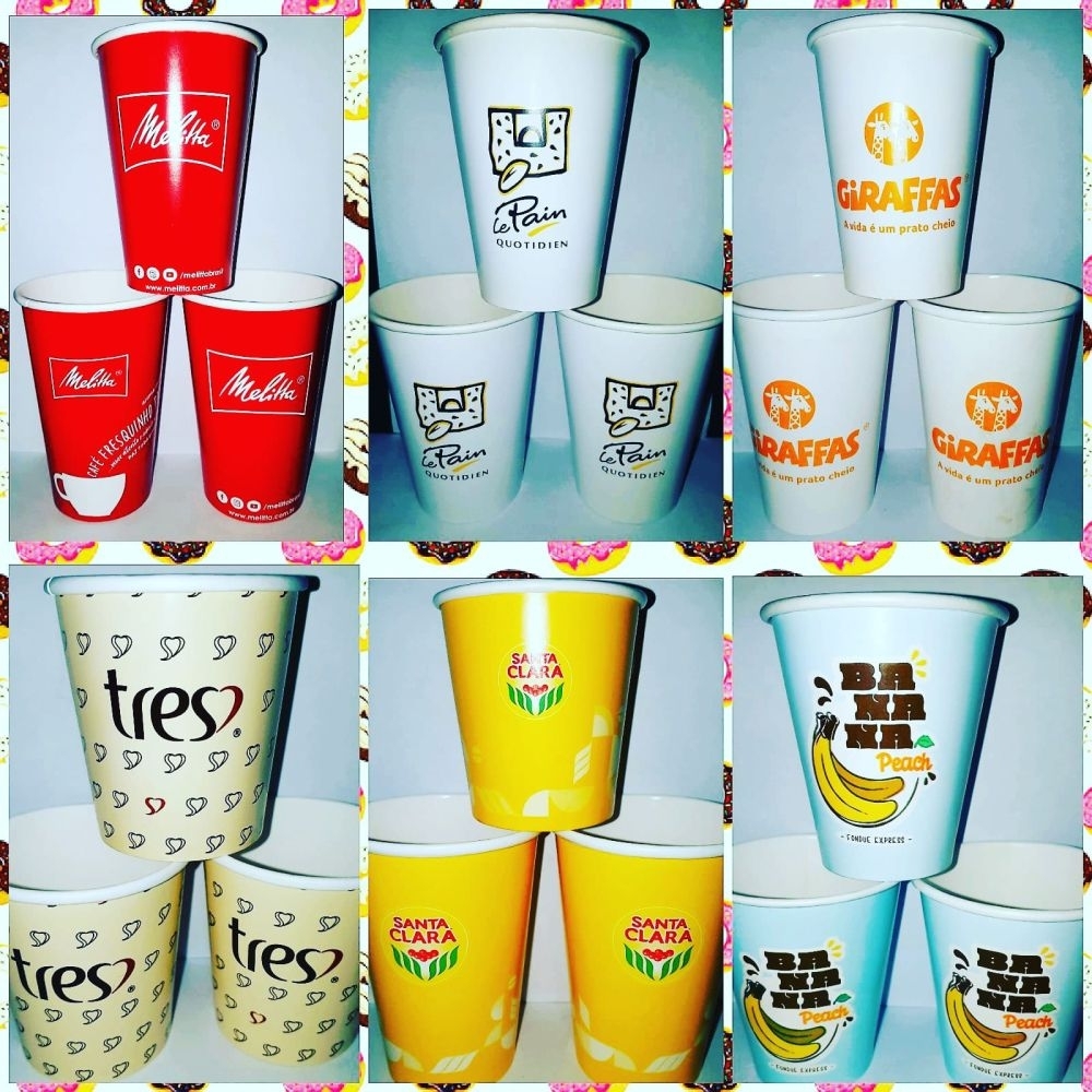 Copo reciclável e ou biodegradável - SEM TAMPA