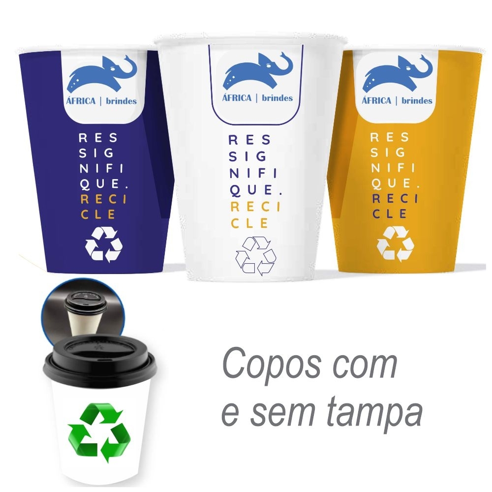 Copo reciclável e ou biodegradável - SEM TAMPA