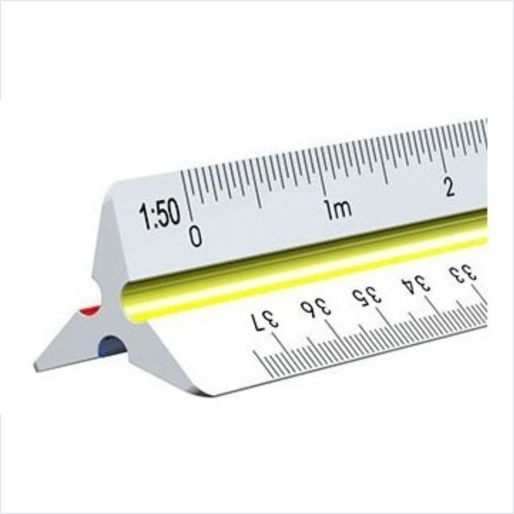 Mini Escalímetro Triangular  de 15 cm - Modelo ME-15