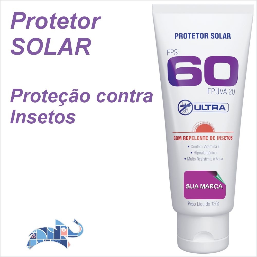 Protetor solar com REPELENTE FPS 60 ULTRA  - 120G-AFK-77053